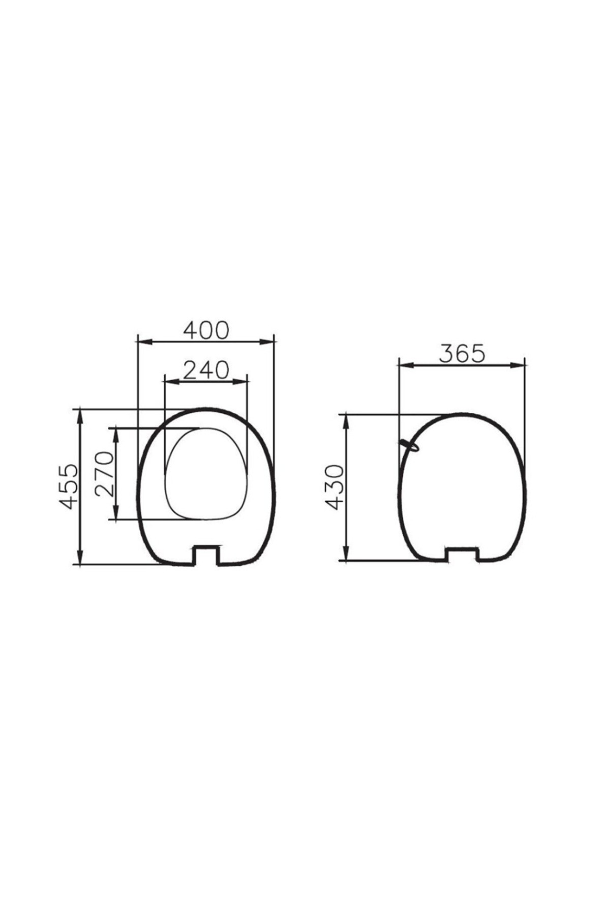 Istanbul Klozet Kapağı 166-003-009 Duroplast - Üstten Sıkmalı - Yavaş Kapanır - Metal Menteşel