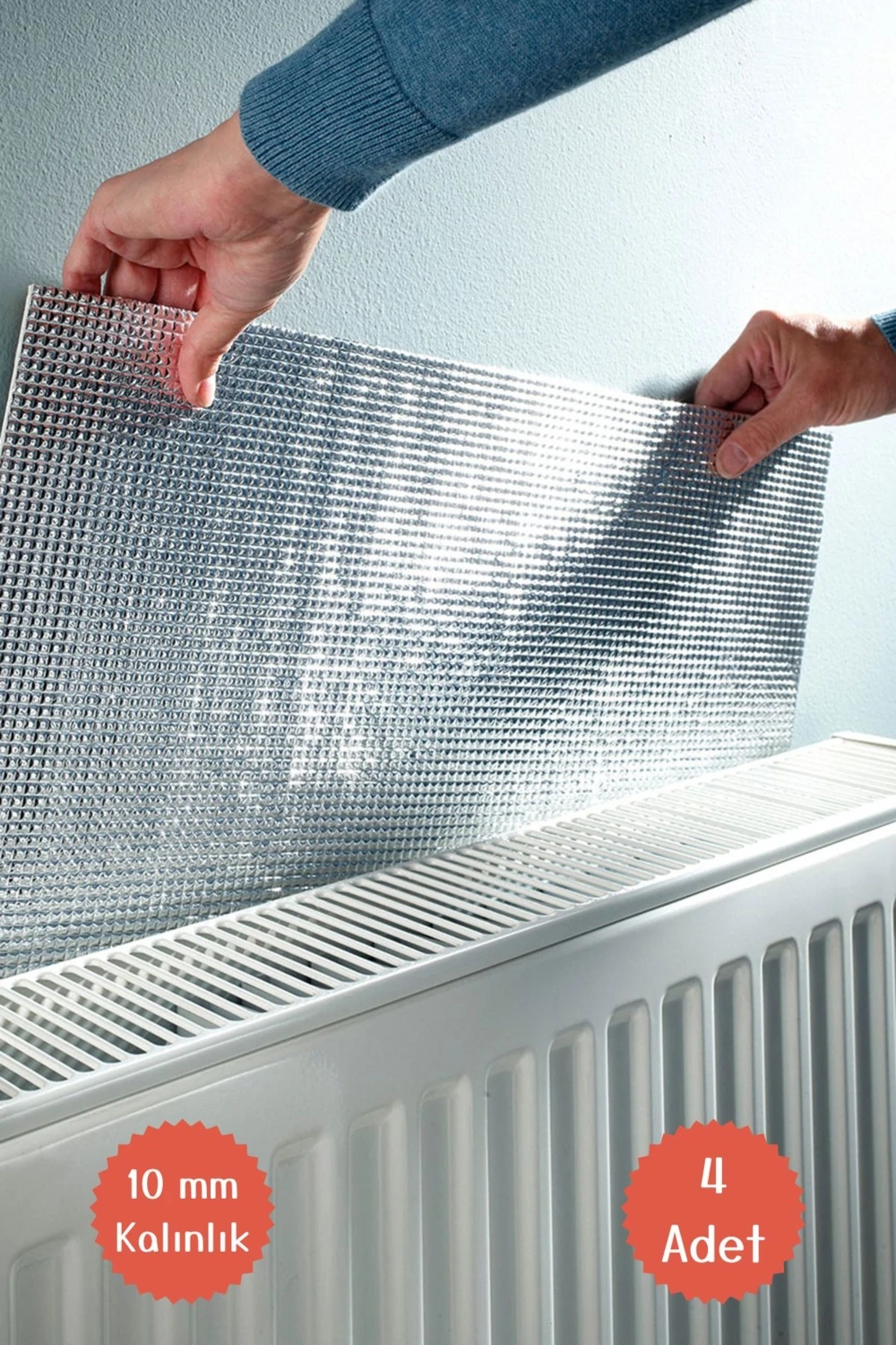 4lü 10MM Kalorifer Radyatör Arkalığı Petek Arkası Isı Yalıtım Izolasyon Yansıtıcı Levha Plaka