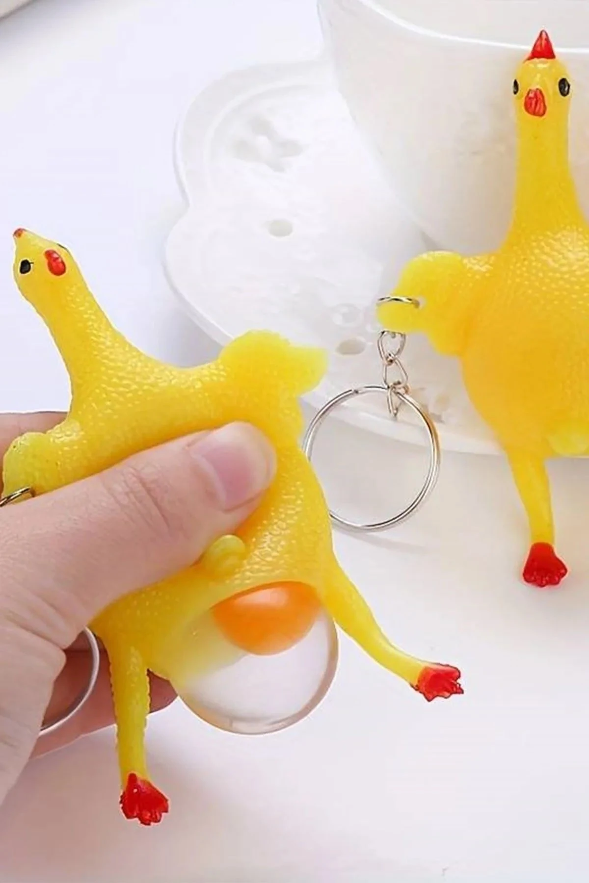 Akıllı Anahtarlık Organizeri + Tavuk Yumurtlayan Anahtarlık - 2li Set I53U39