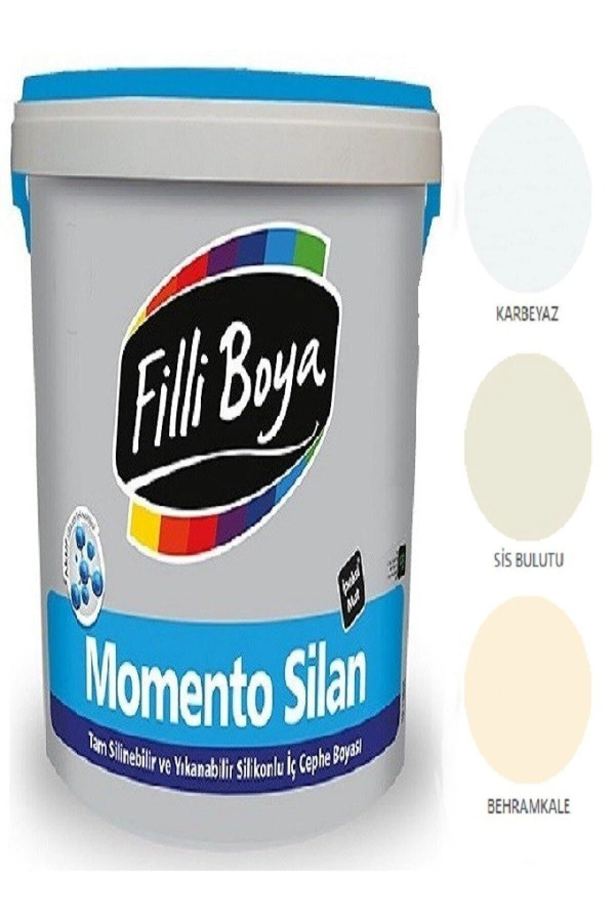 Filli Momento Silan Tam Silinebilir Yıkanabilir Silikonlu Ipek Mat Boya 15lt (sis Bulutu)