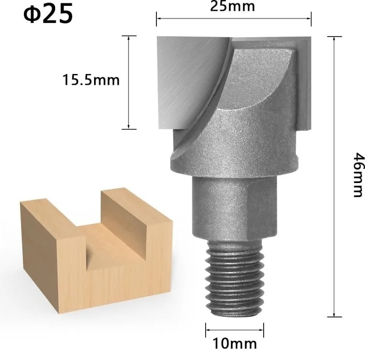 NO.44859 Tarzı 10MM Shank Tungsten Iplik Değirmenleri C Alt Temizleme Yönlendirici Bit Ağaç Işleme Freze Kesicisi Aletler Kapı Kilidi Planya Kesici (Yurt Dışından)