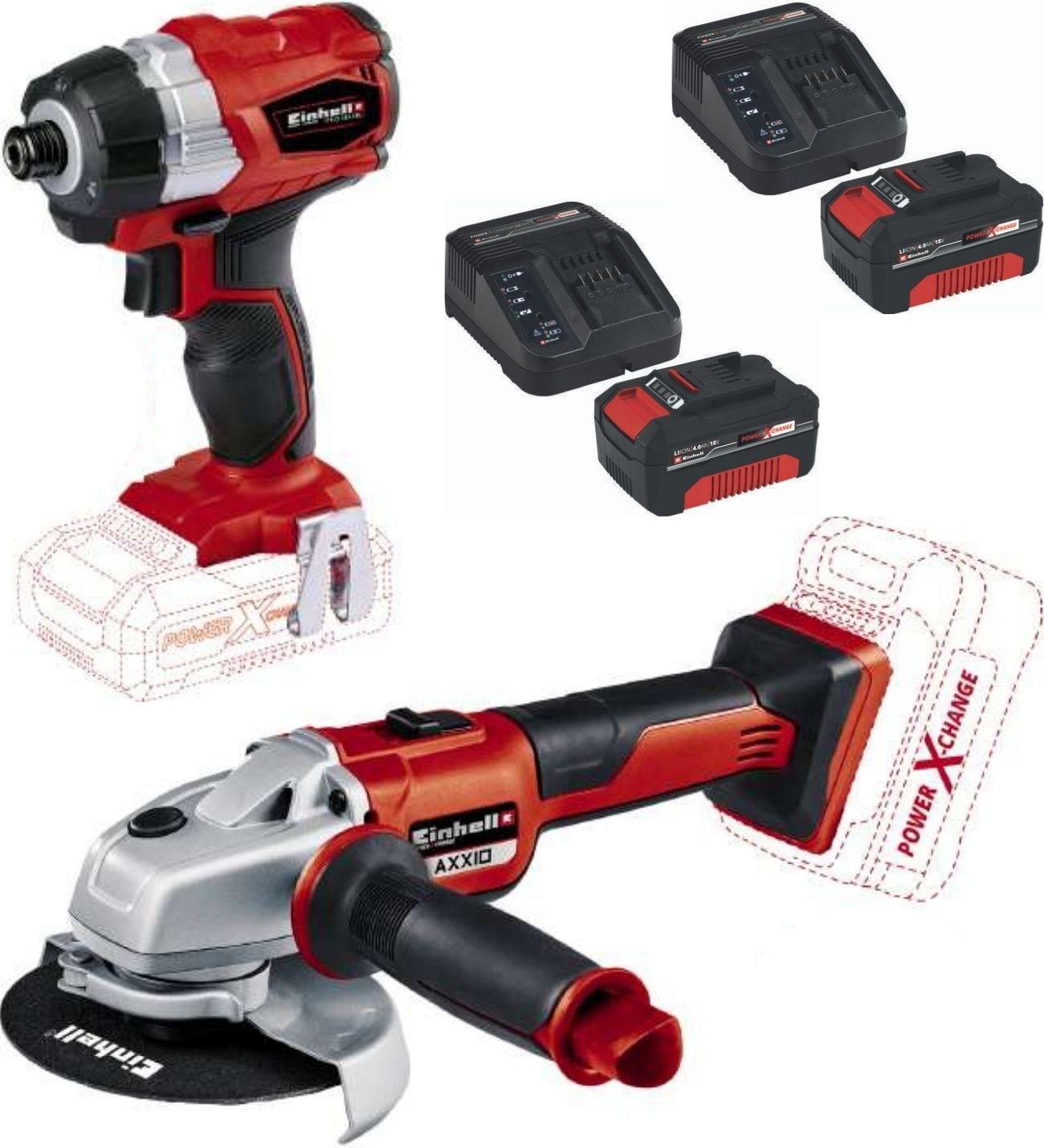 Te-Cı 18 Li Bl Torklu Vidalama Axxio 125MM 2X4.0AH Set