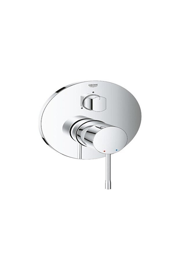Essence 24169001 3 Yollu Yön Değiştiricili Tek Kollu Banyo Bataryası Gümüş