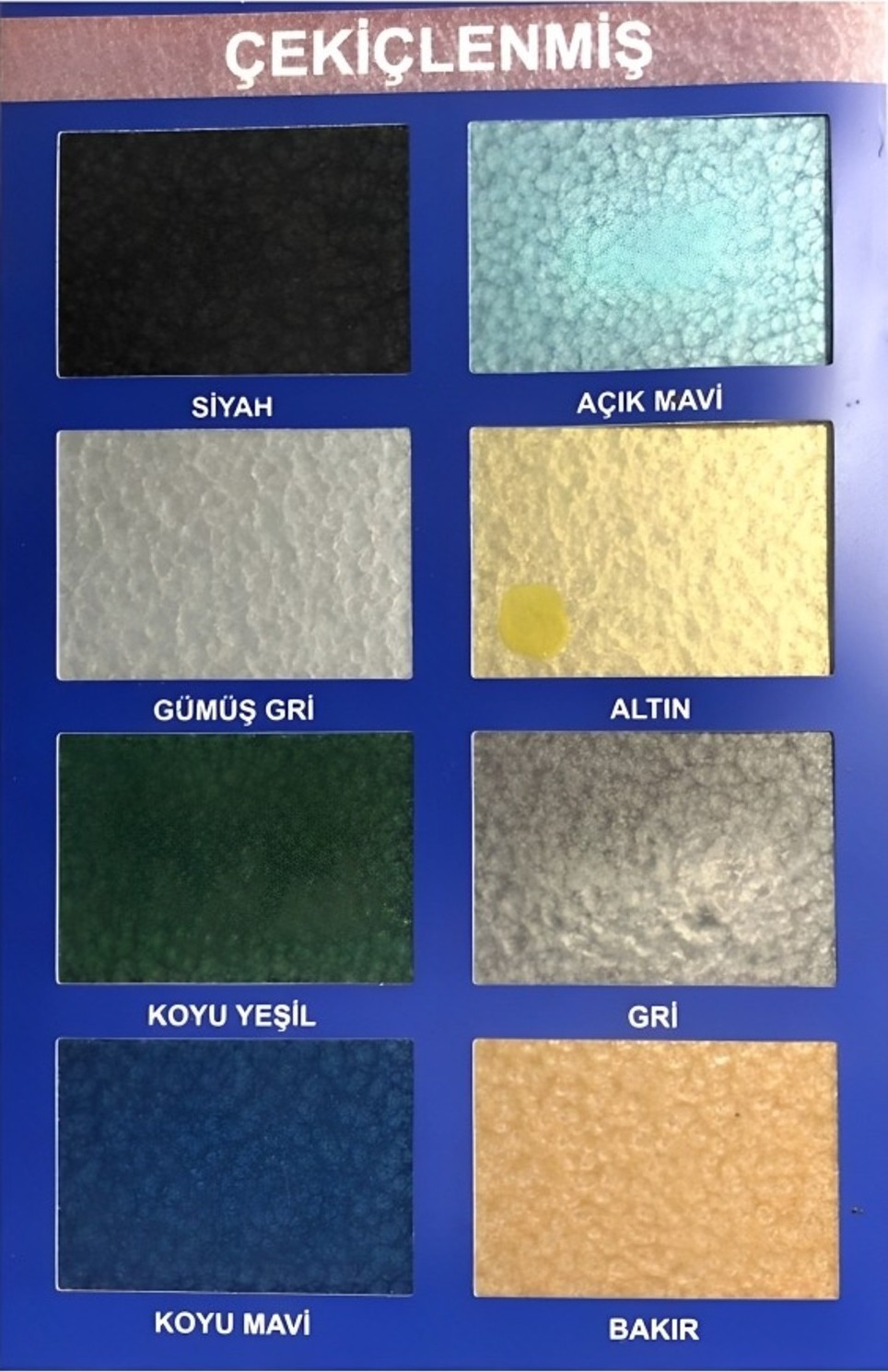 HAMMERİTE SU İTİCİ PAS ÖNLEYİCİ ÇEKİÇLENMİŞ METAL BOYASI AÇIK MAVİ 2,5 LT