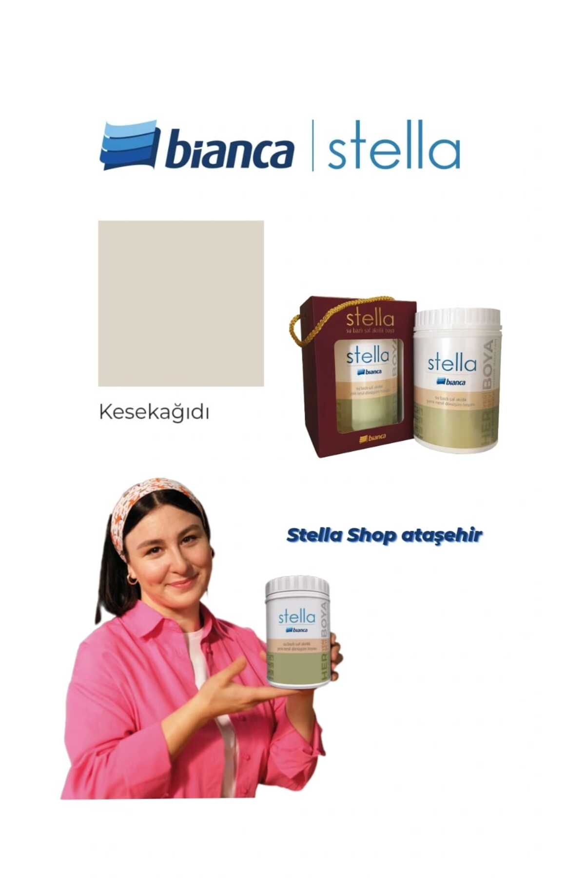 Stella Su Bazlı Saf Akrilik Boya 500ml - Kesekağıdı