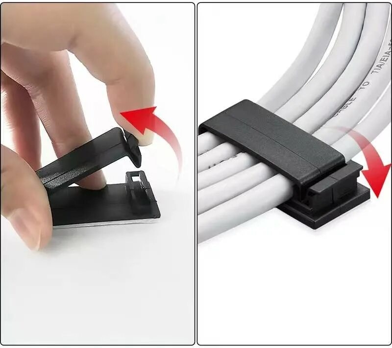 Yapışkanlı Kablo Düzenleyici Klips 4 Adet 721160