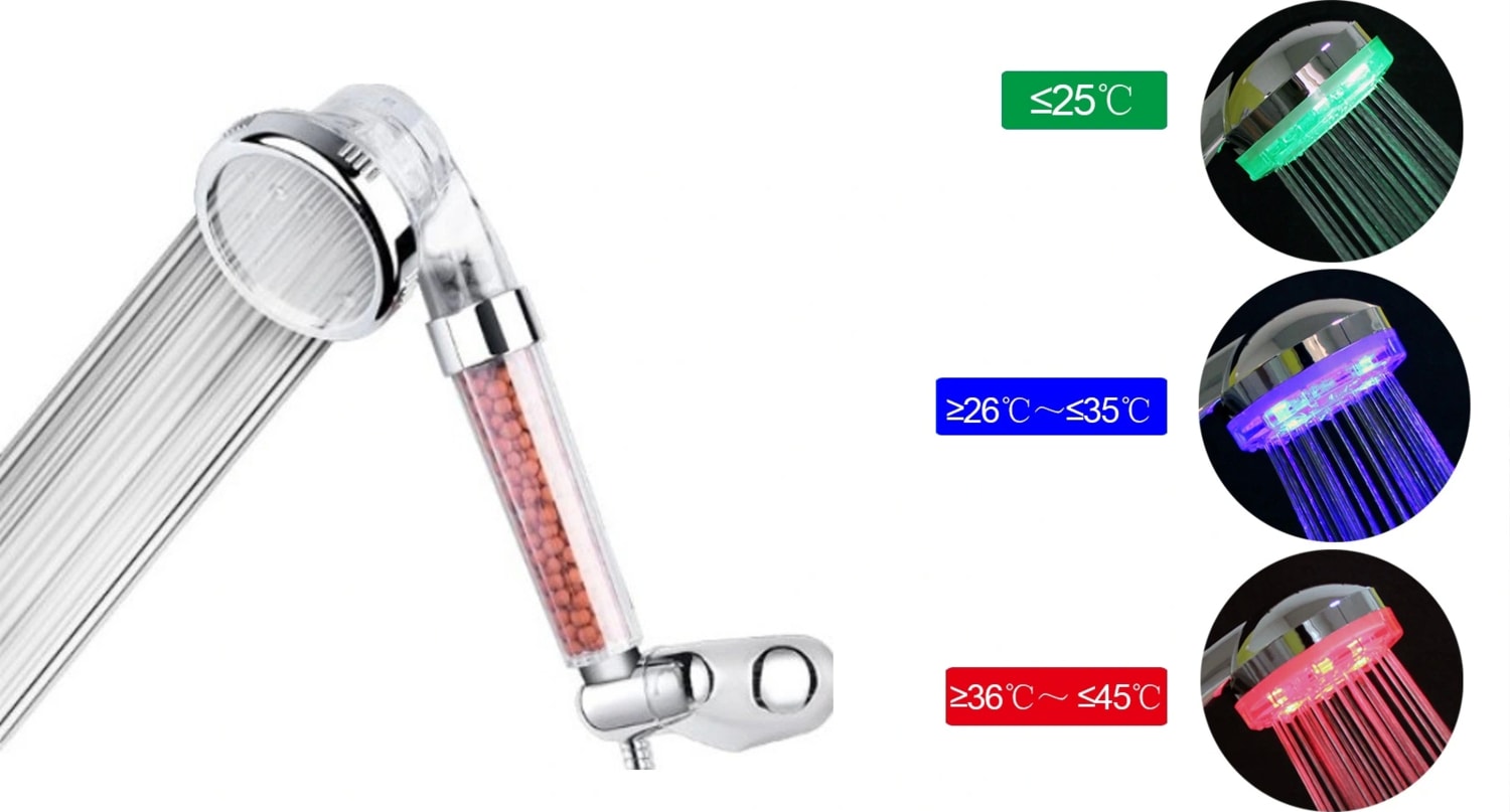 Renk Değiştiren LED Işıklı Duş Başlığı (5047)