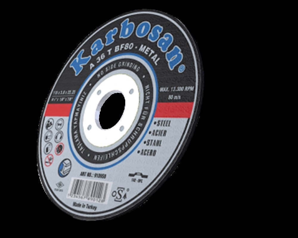 KARBOSAN Metal Kesici Disk 180 mm Metal Kesici Taş (10 Adet)