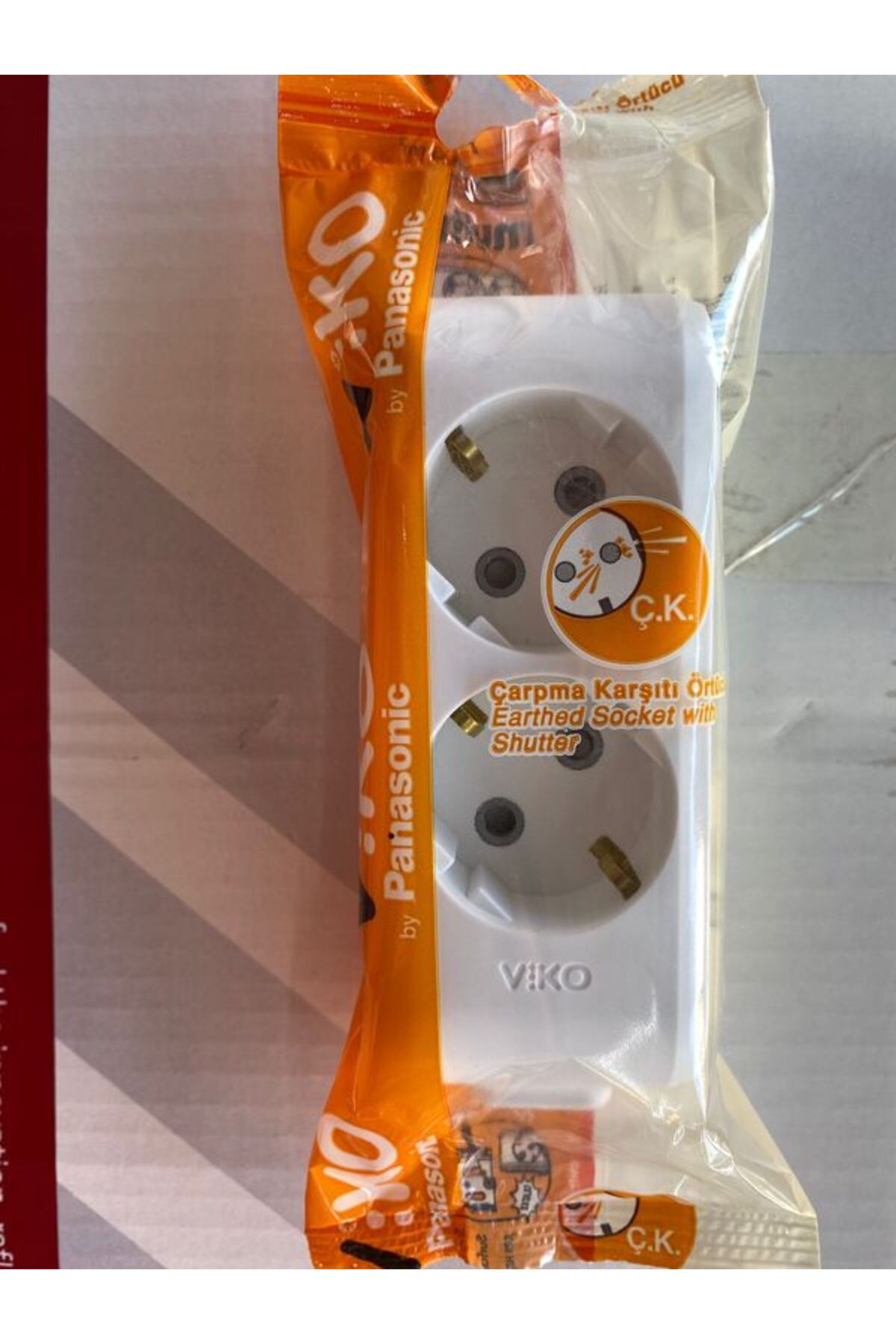 2Lİ FİŞ PRİZ TOPRAKLI (Kablosuz)