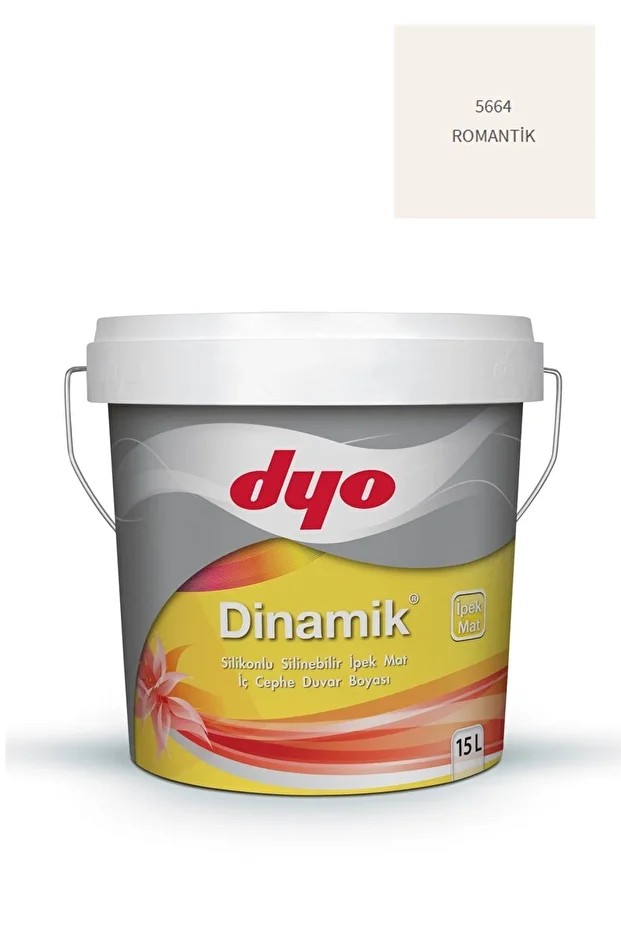Dinamik Silikonlu Silinebilir Ipek Mat Iç Cephe Duvar Boyası 5664 Romantik 15 Lt