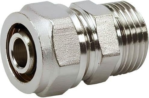 Pex ve Pert Mobil Boru Ekleme Nipeli Dış Dişli/erkek - Ø16X1/2" - Mobil Sistem Boru Bağlantı Rakoru
