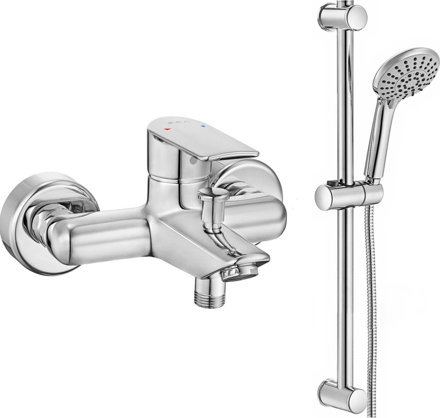 Eca Lia Banyo Bataryası + Eca Logica Sürgülü Duş Seti Üst Takımı