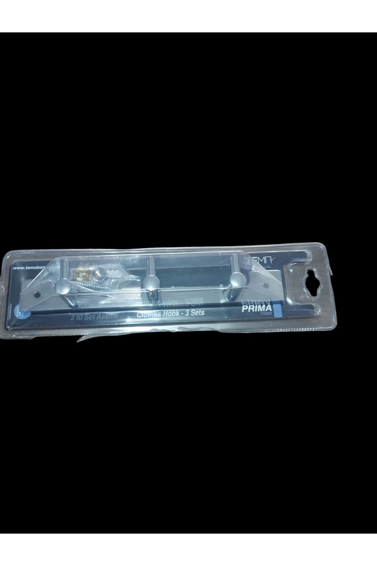 pirima krom pirinç banyo üç lü askı seti