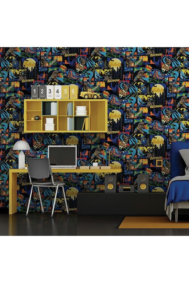 Adakids 8917 Serie Batman Desenli Çocuk Odası Duvar Kağıdı 8917-1