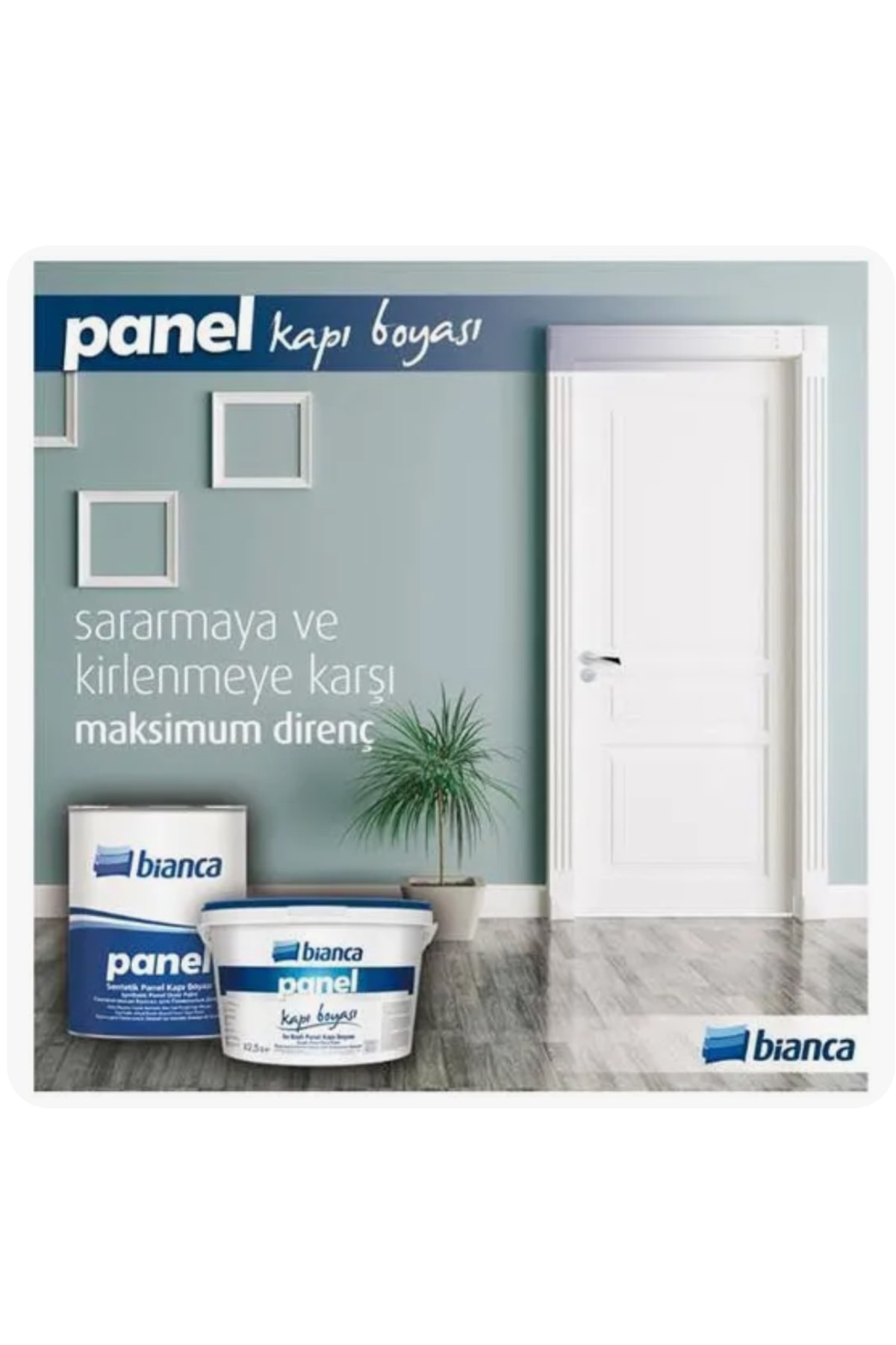 Bianca Su Bazlı Panel Kapı Boyası Beyaz 2,5 litre
