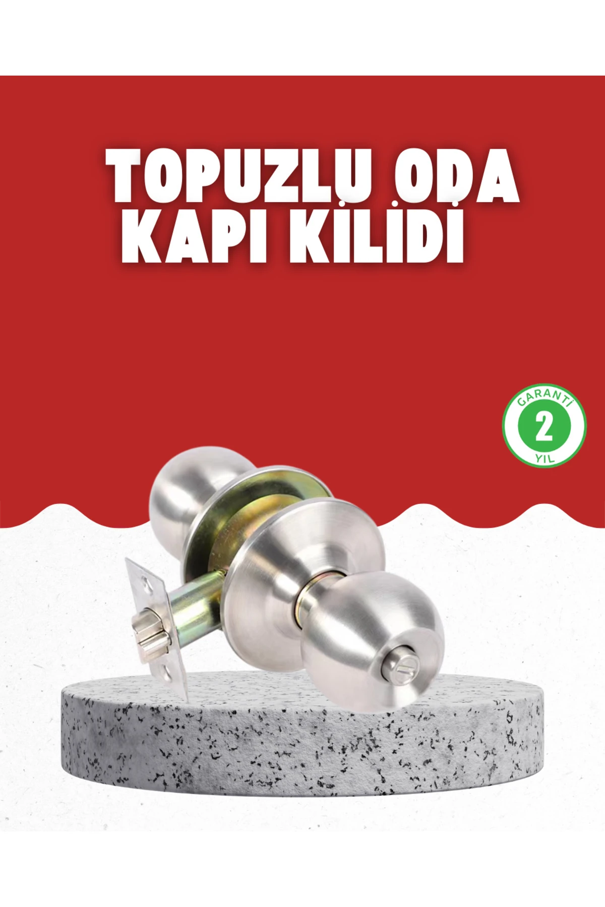 Estetik Güvenli Topuzlu Kapı Kilidi