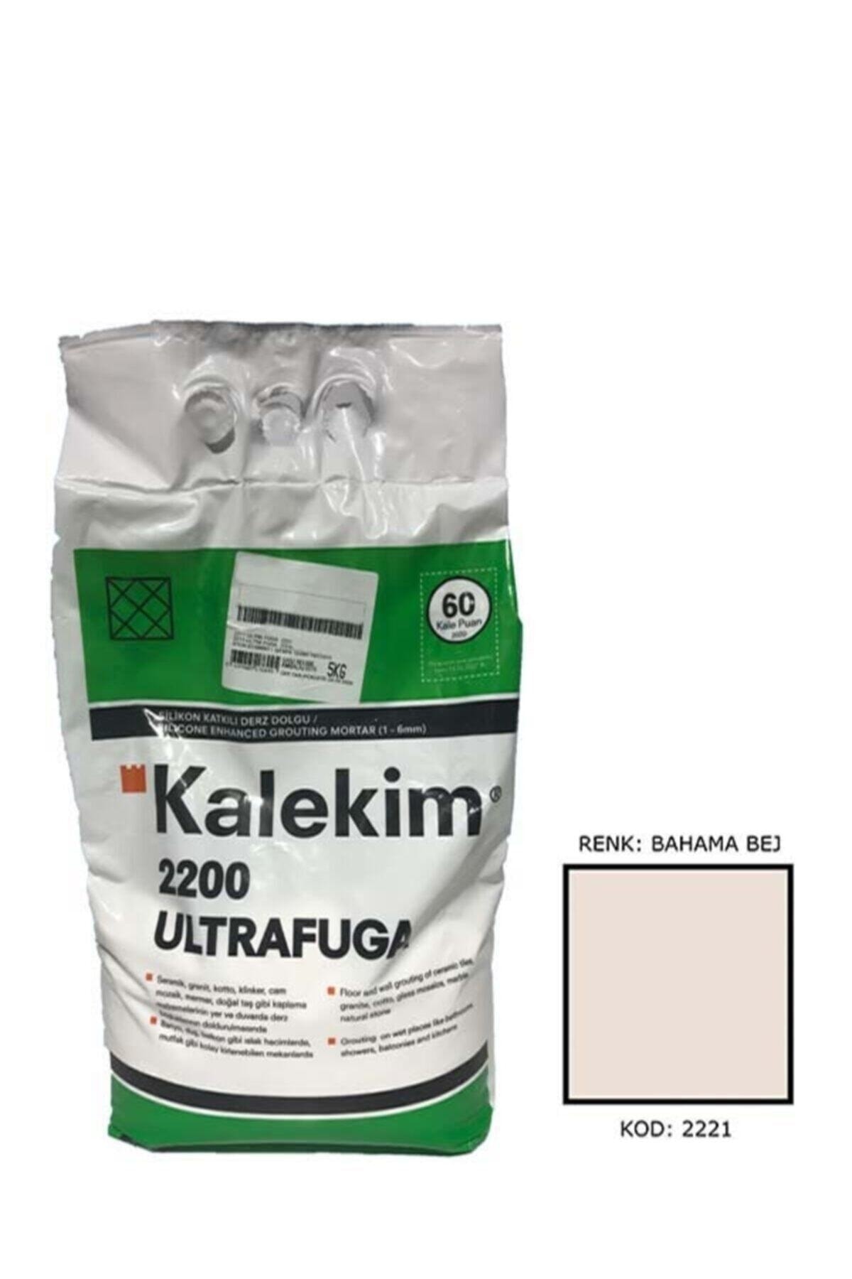 KALEKİM 2221 Ultra Fuga Slikonlu Derz Dolgu Bahama Bej 5 Kg