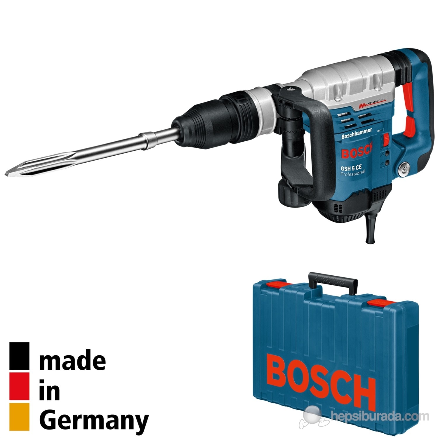 BOSCH GSH 5 CE Profesyonel SDS-Max 5 kg. 1150W Elektropnomatik Kırıcı 8,3 J