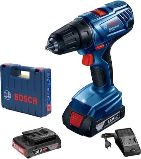 BOSCH Profesyonel Seri Gsr 180-LI 18V Akülü Delme Vidalama Çanta + 2,0AH. Çift Akü
