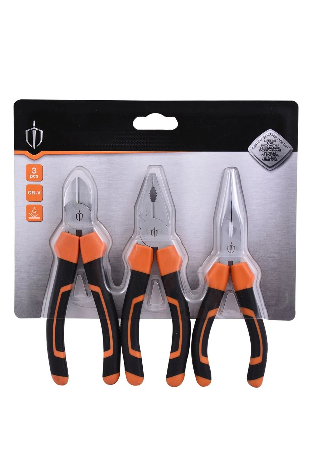 Profesyonel Pense Kargaburun Yan Keski Set 160mm 3 Parça