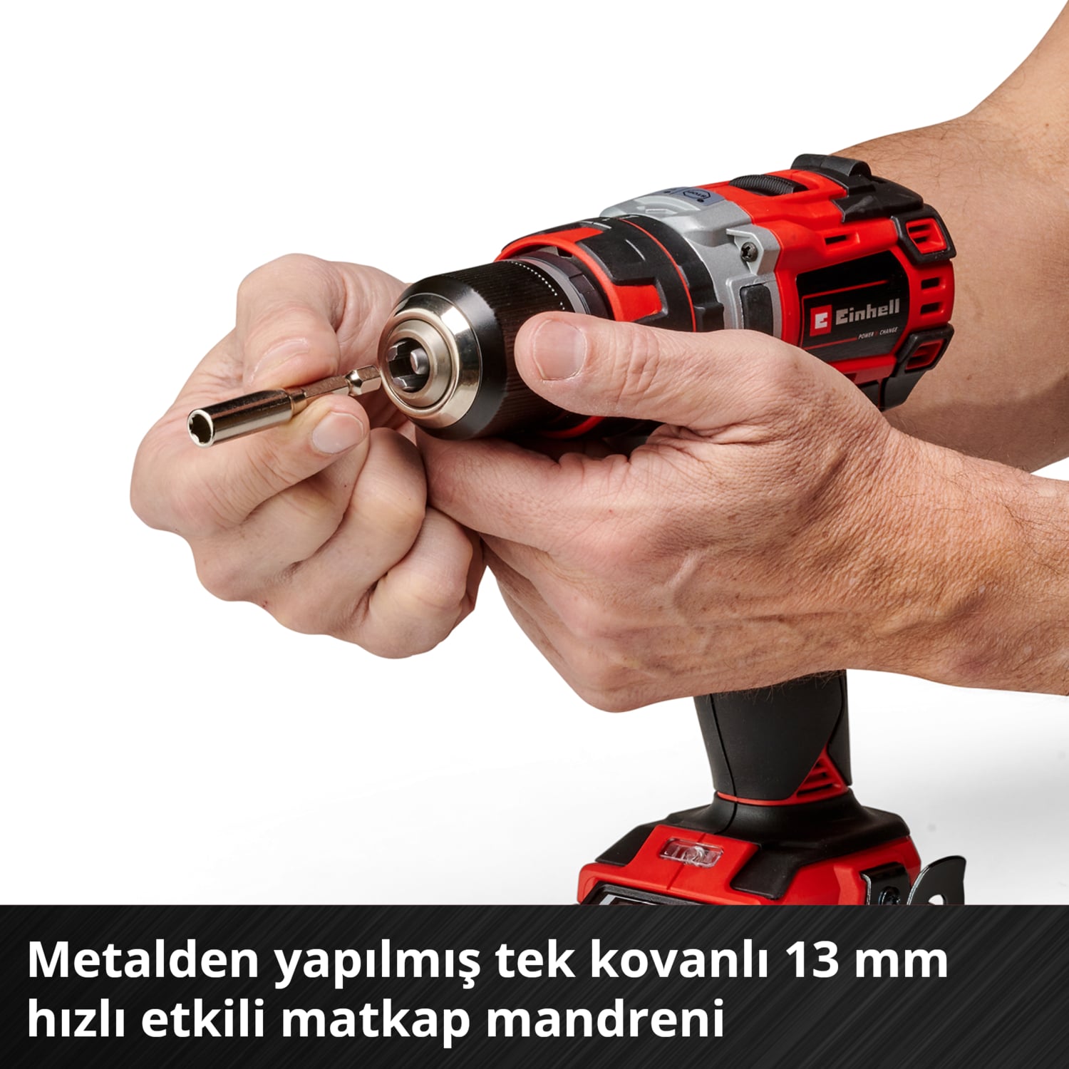EİNHELL Professional Akülü Darbeli Vidalama TP-CD 18/50 Li-i BL Solo Power X-Change (18V, Kömürsüz, 50 Nm, Darbeli Vidalama Fonksiyonu, 2 Vites, 13 mm Mandren, akü dahil değildir) - 4513942
