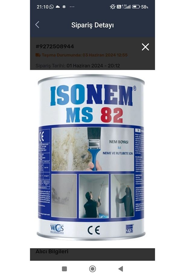 MS 82 (1kğ) öz bayar inşaat