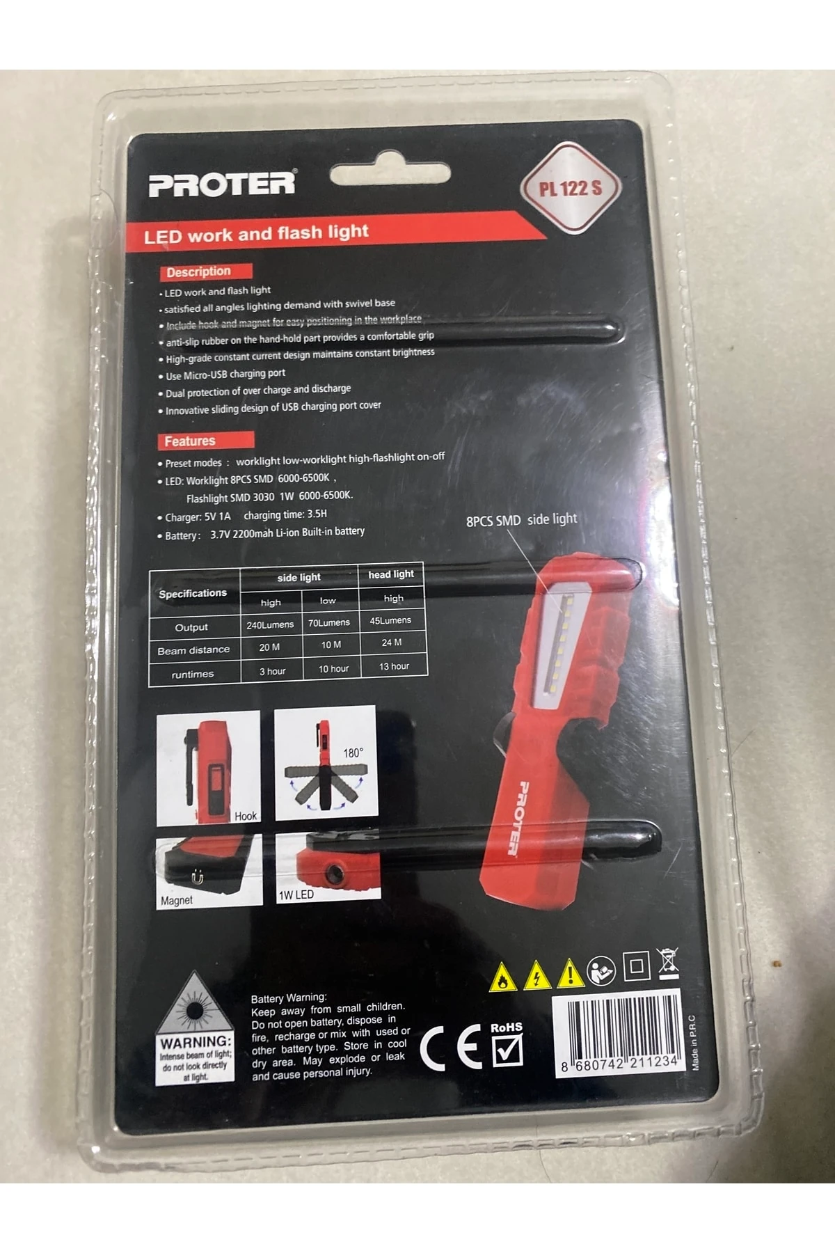 Led Kamp Lambasi Pl 122 S Led Work And Flash Light