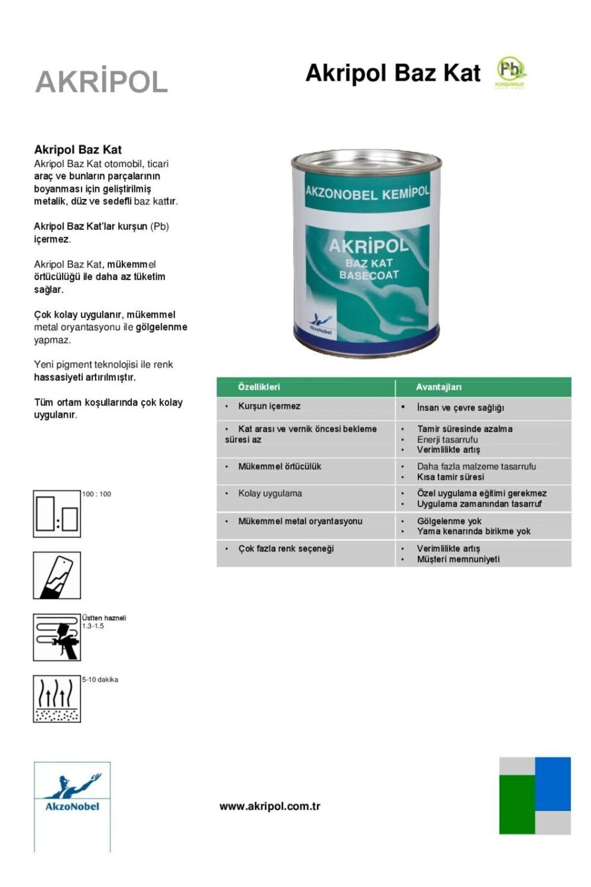 AKZO VOLKSWAGEN L041 MET SİYAH 1.GRP