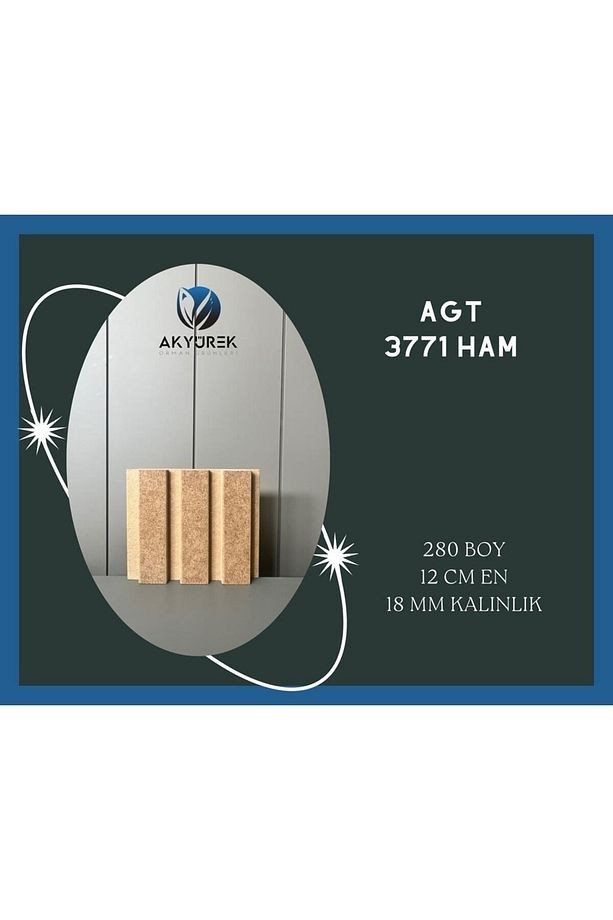 Akyürek Lb 3771 Model Ham Folyosuz Dekor Profil Duvar Kaplama Panel Lambri