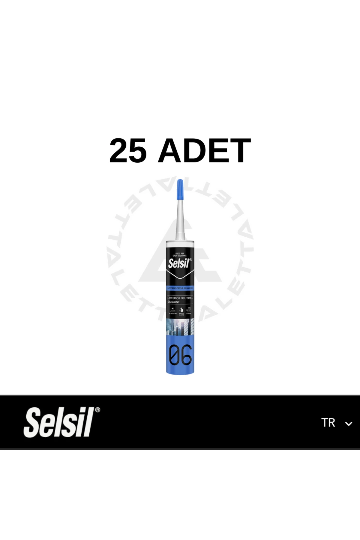 Nötr Dış Cephe Silikonu ŞEFFAF (25ADET)