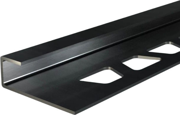 10 mm Inox Siyah Kare Seramik Köşe Profili