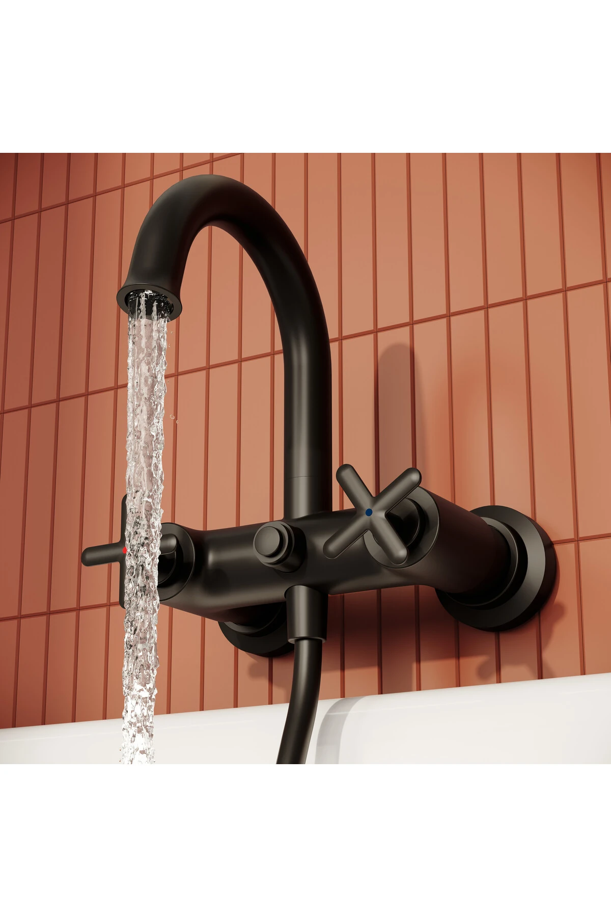 Origin Classic A4289336 Banyo Bataryası, Mat Siyah