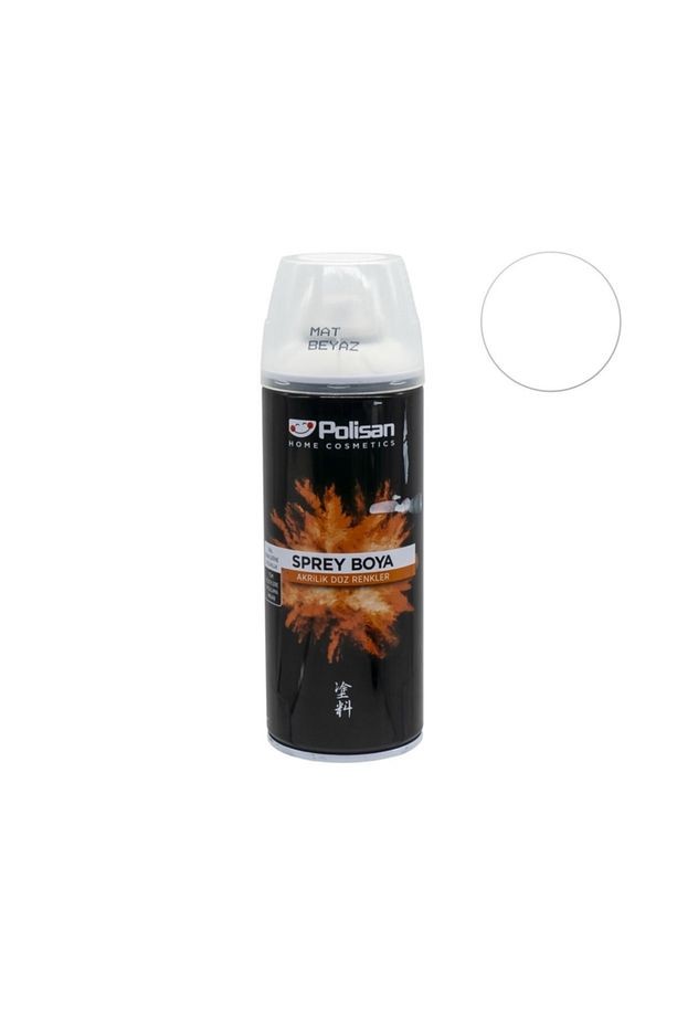 P6574 Akrilik Sprey Boya 400 ml - Mat Beyaz