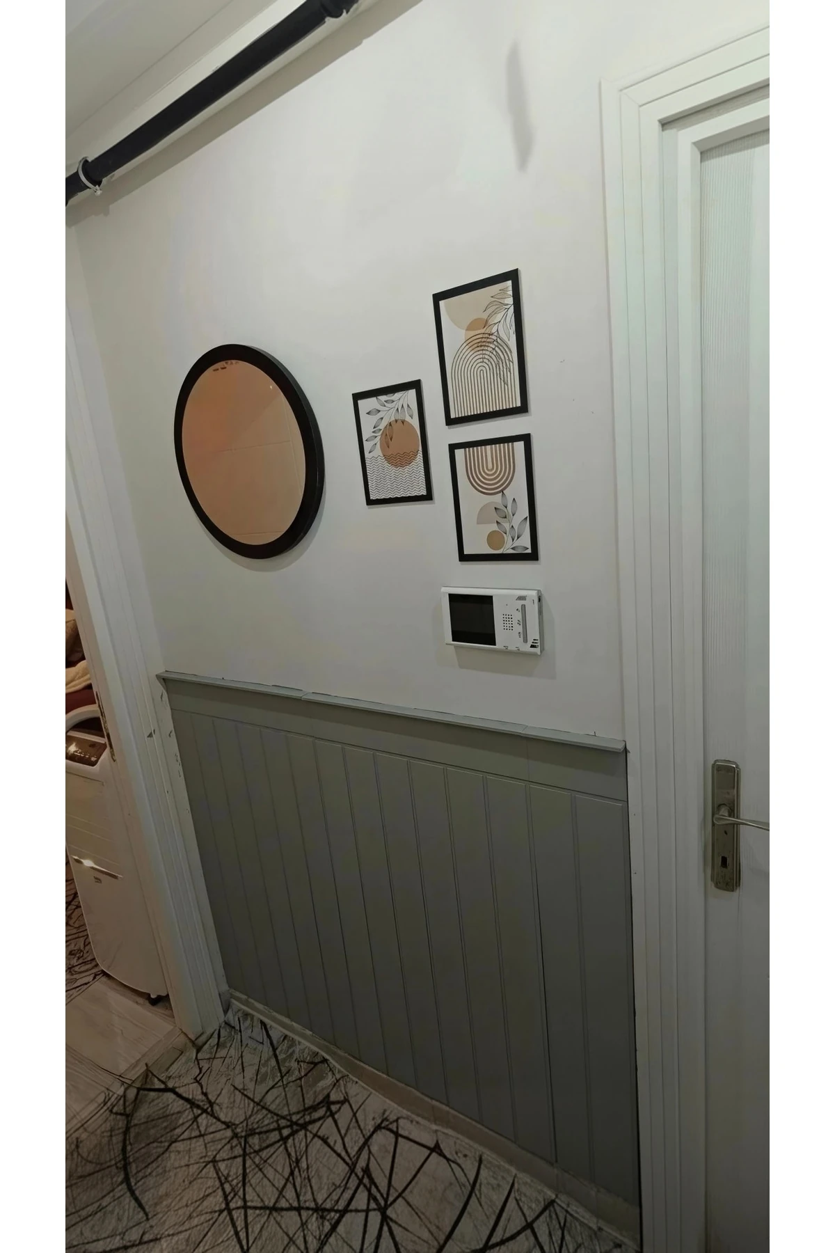 (102X18CM)mdf Cnc Işlemeli Dekoratif Boyanabilir Duvar Paneli (6MM) Düz