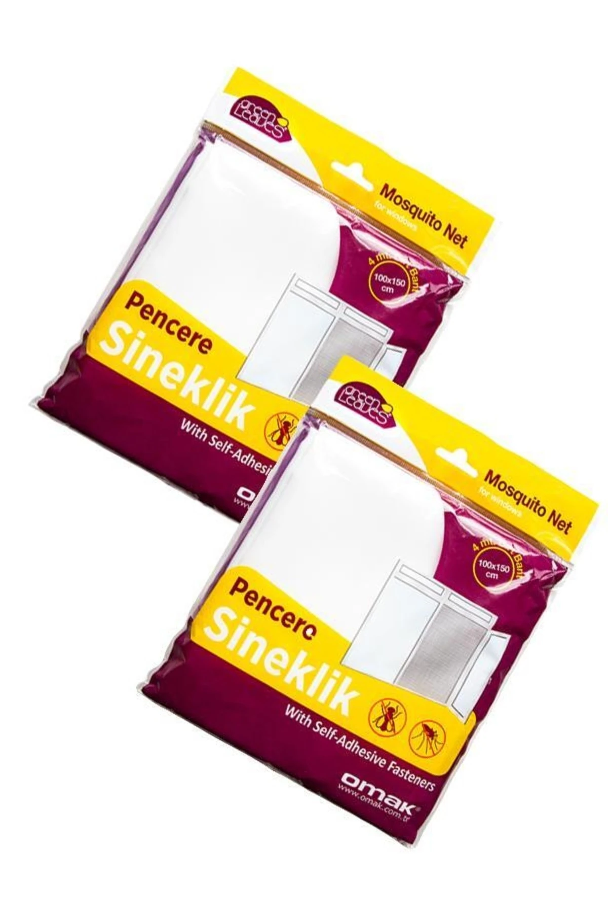 4 Lü Paket Mıknatıslı 2 Adet Kapı 2 Adet Pencere Sinekliği Tülü Paketi