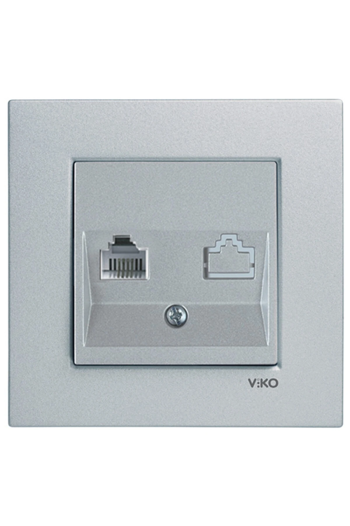 Artline Novella Gümüş Tekli Data Priz Çerçeveli