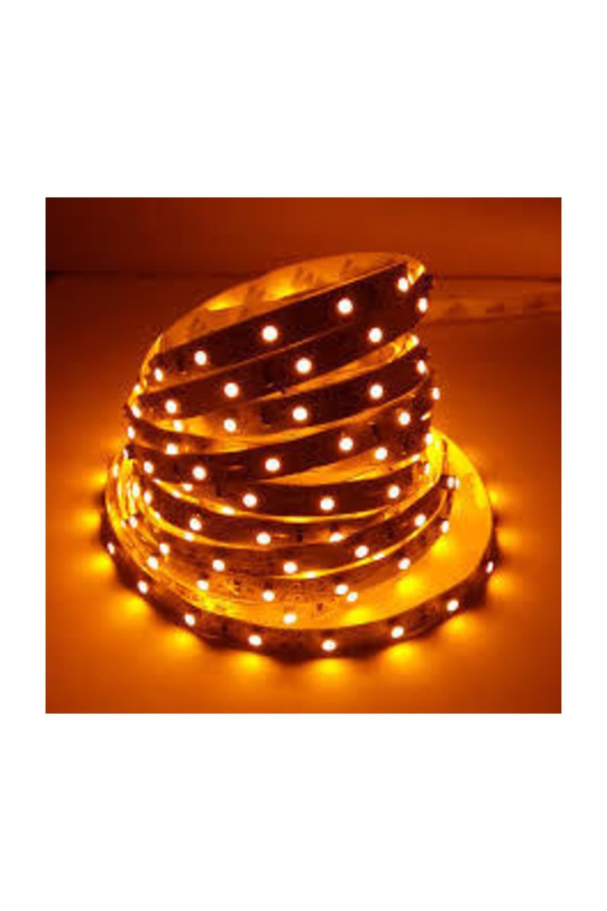 10 Çip Şerit Led Iç Mekan Amber -5 Mt