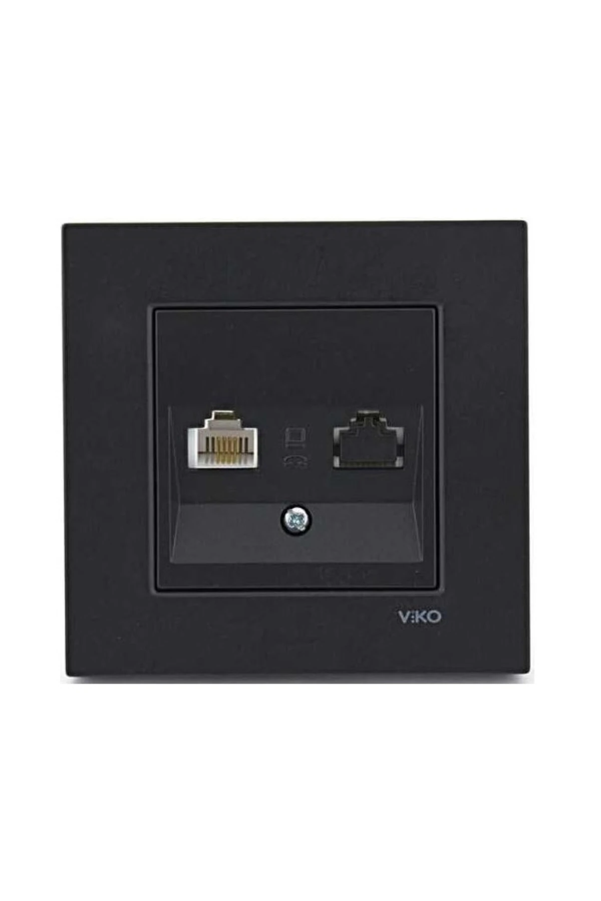 NOVELLA TELEFON PRİZİ 1XRJ12 SİYAH (ÇERÇEVE DAHİL)