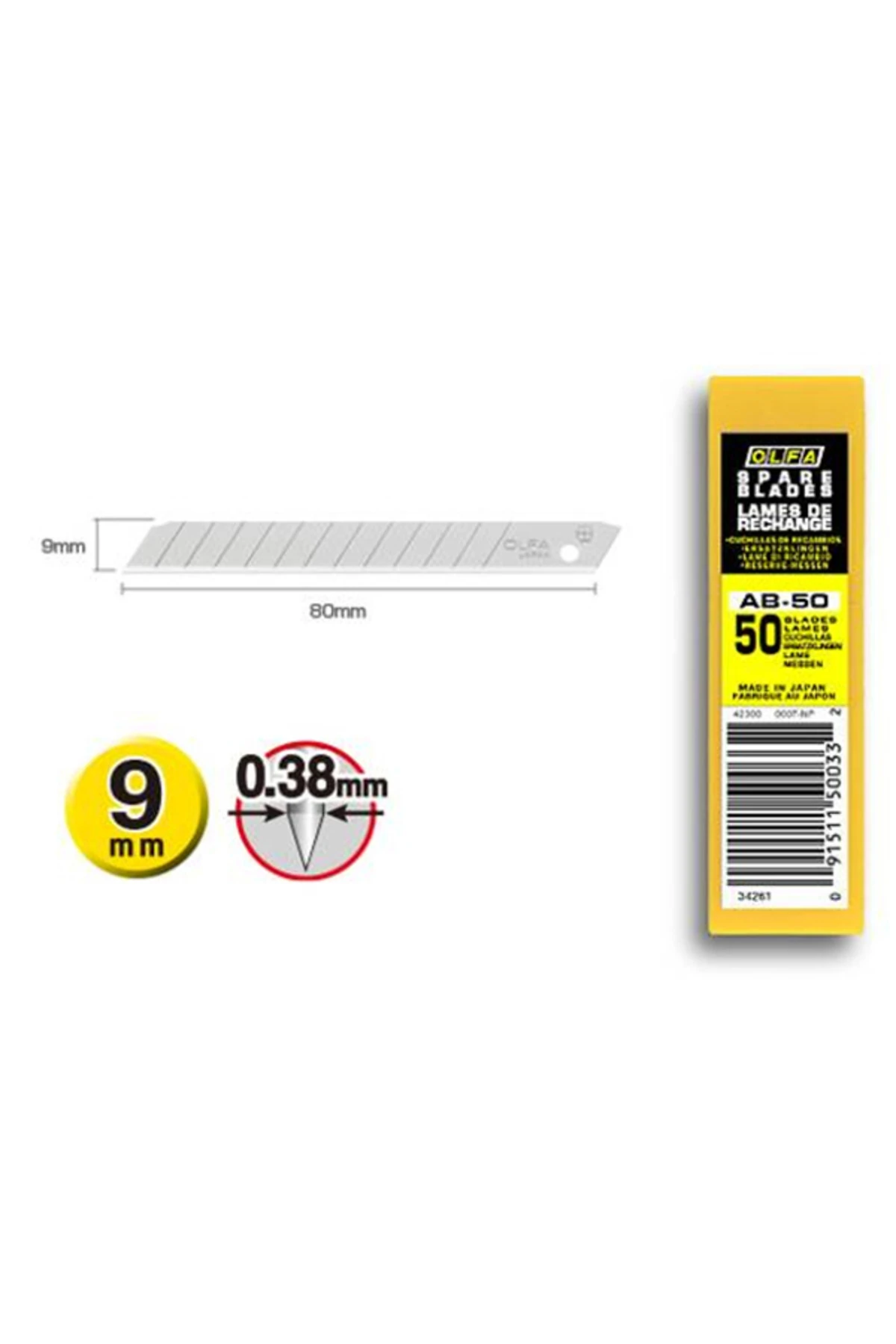 AB-50 Dar Maket Bıçağı Yedeği 50'li Tüp 193779