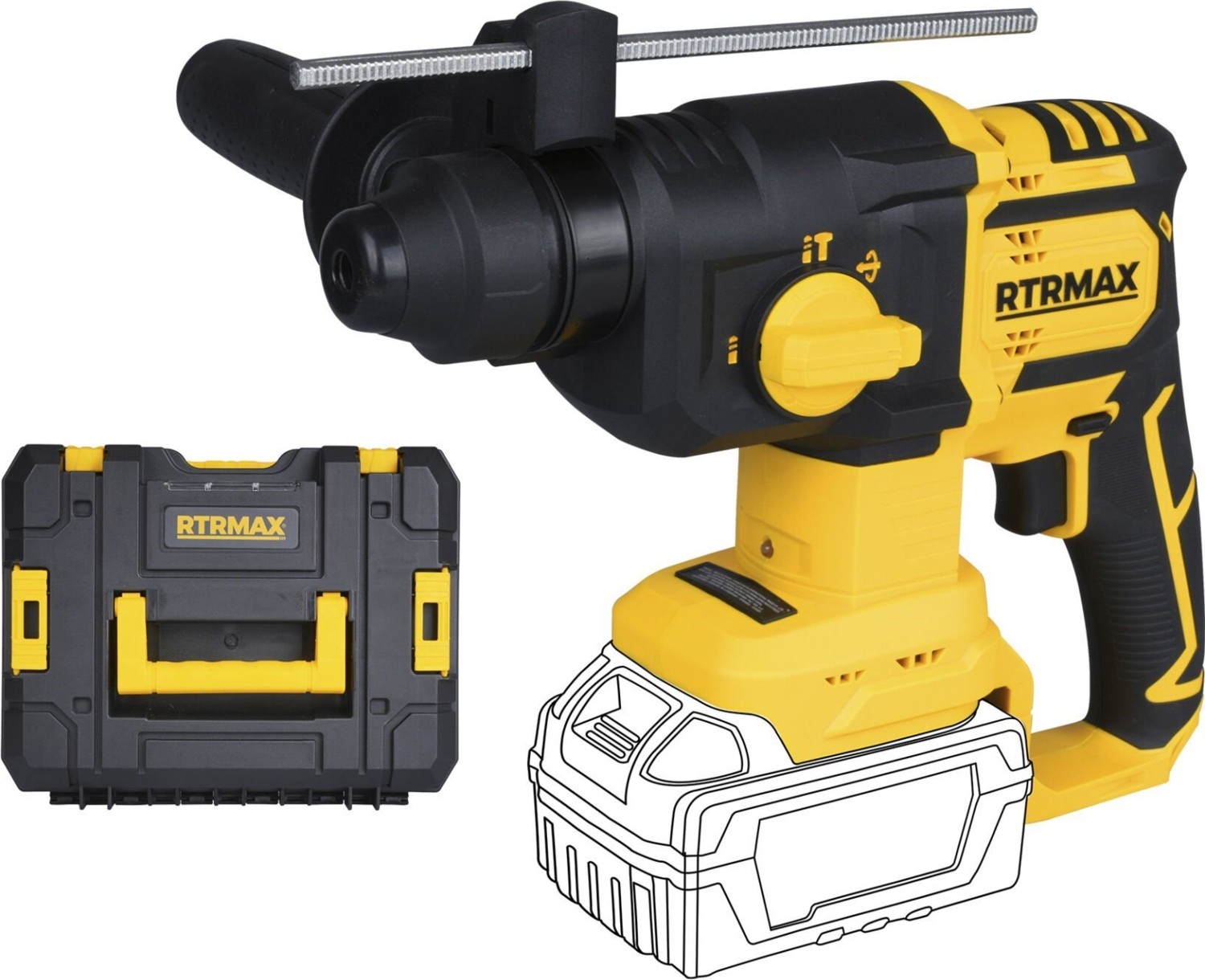 RTS5040B Şarjlı Sds Plus Kırıcı ve Delici Kömürsüz 1.8Jul 26mm - Akü Hariç