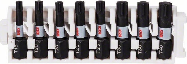 BOSCH Impact Ctrl Bits Uç T15-T40 25 mm 8'li