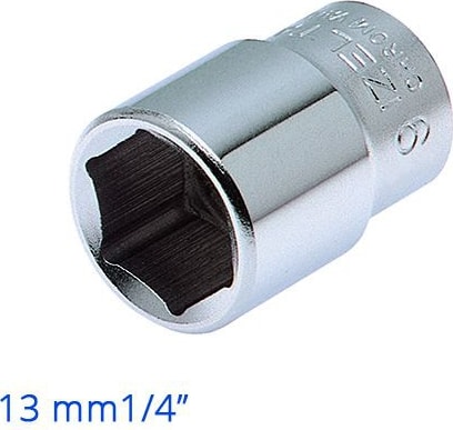 Altı Köşe Lokma Anahtar 13 Mm 1/4''
