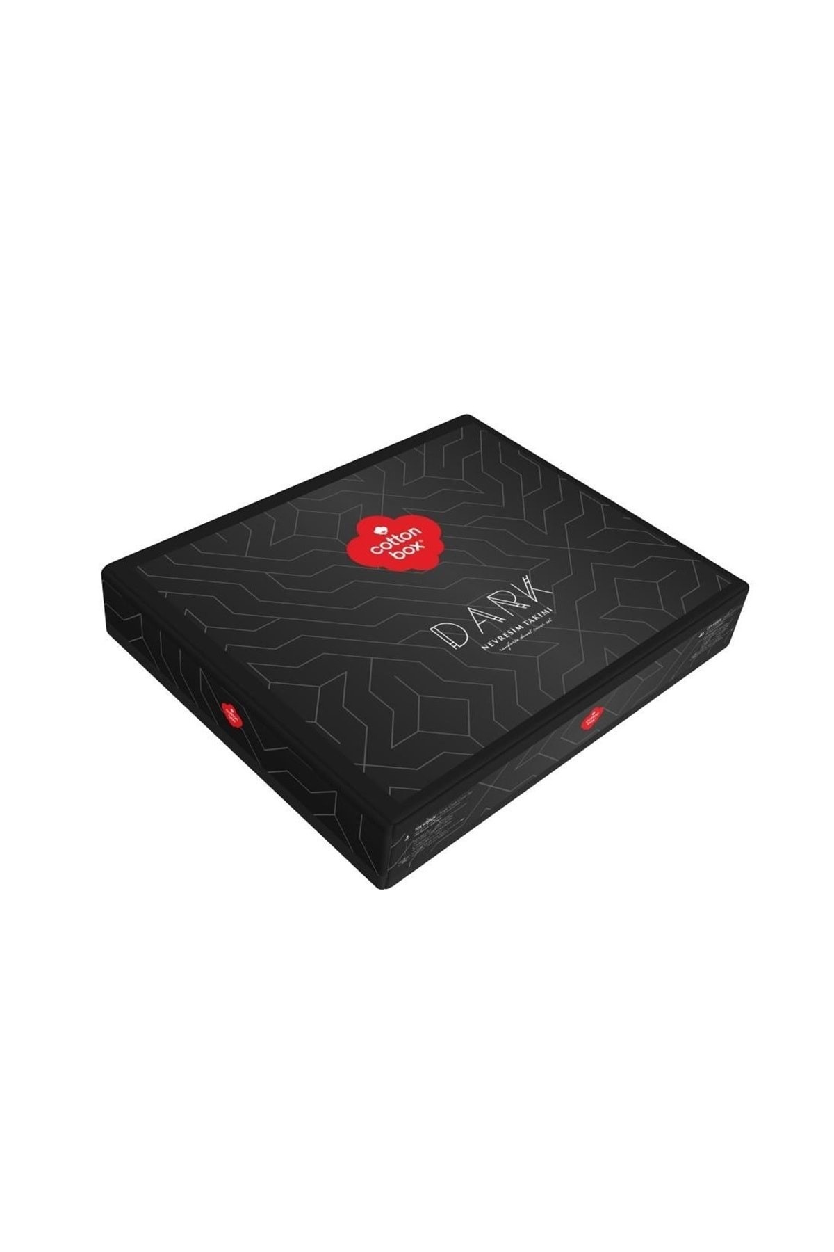 Dark Ranforce Çift Kişilik Nevresim Takımı-Round Gri
