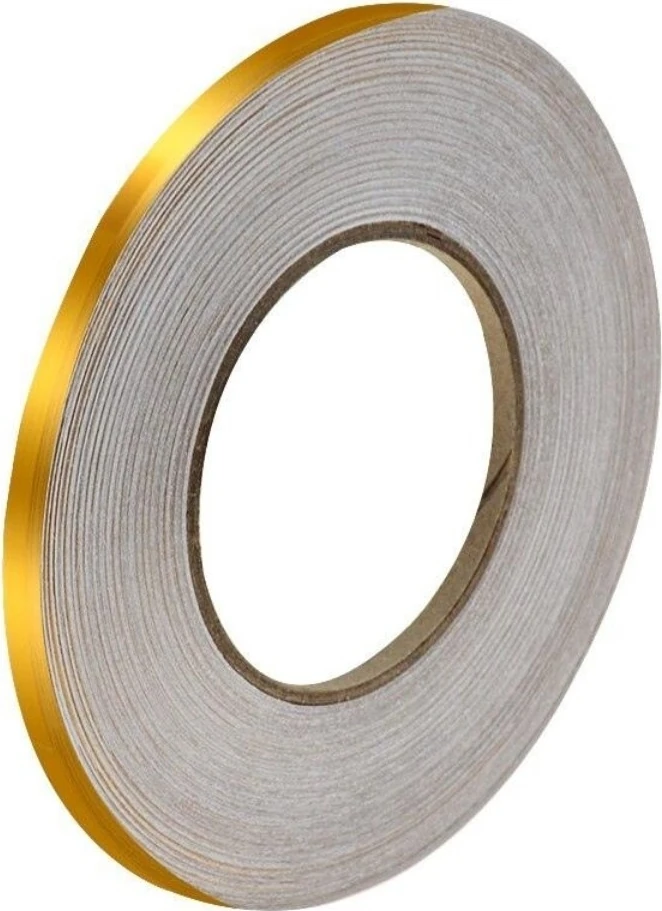 Büro Ev Dekoru İçin 1X500 cm Yapışkanlı Fayans Arası Golden Şerit Bandı