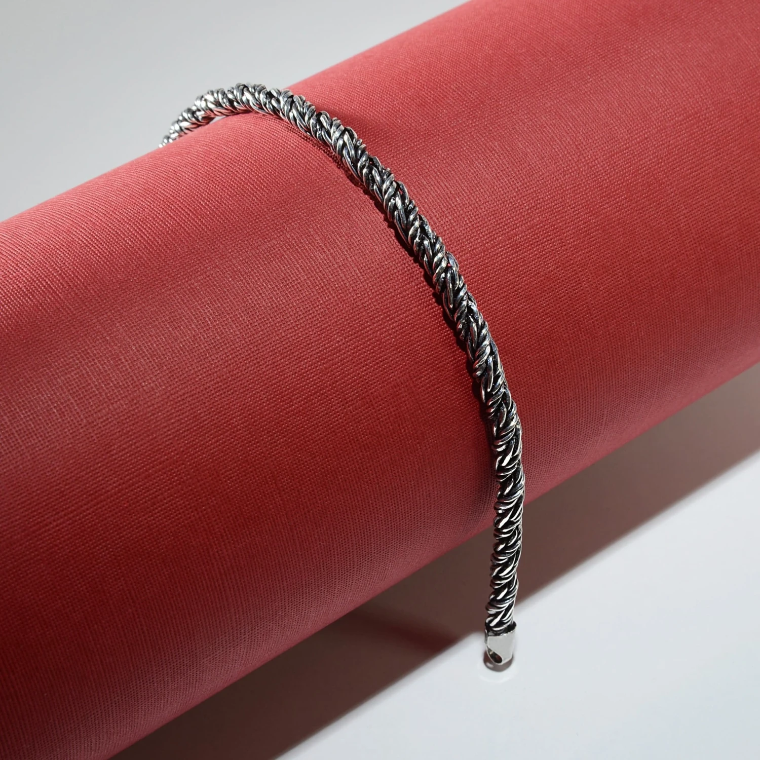 3n Burma Tilki Kuyruğu Gümüş Bileklik