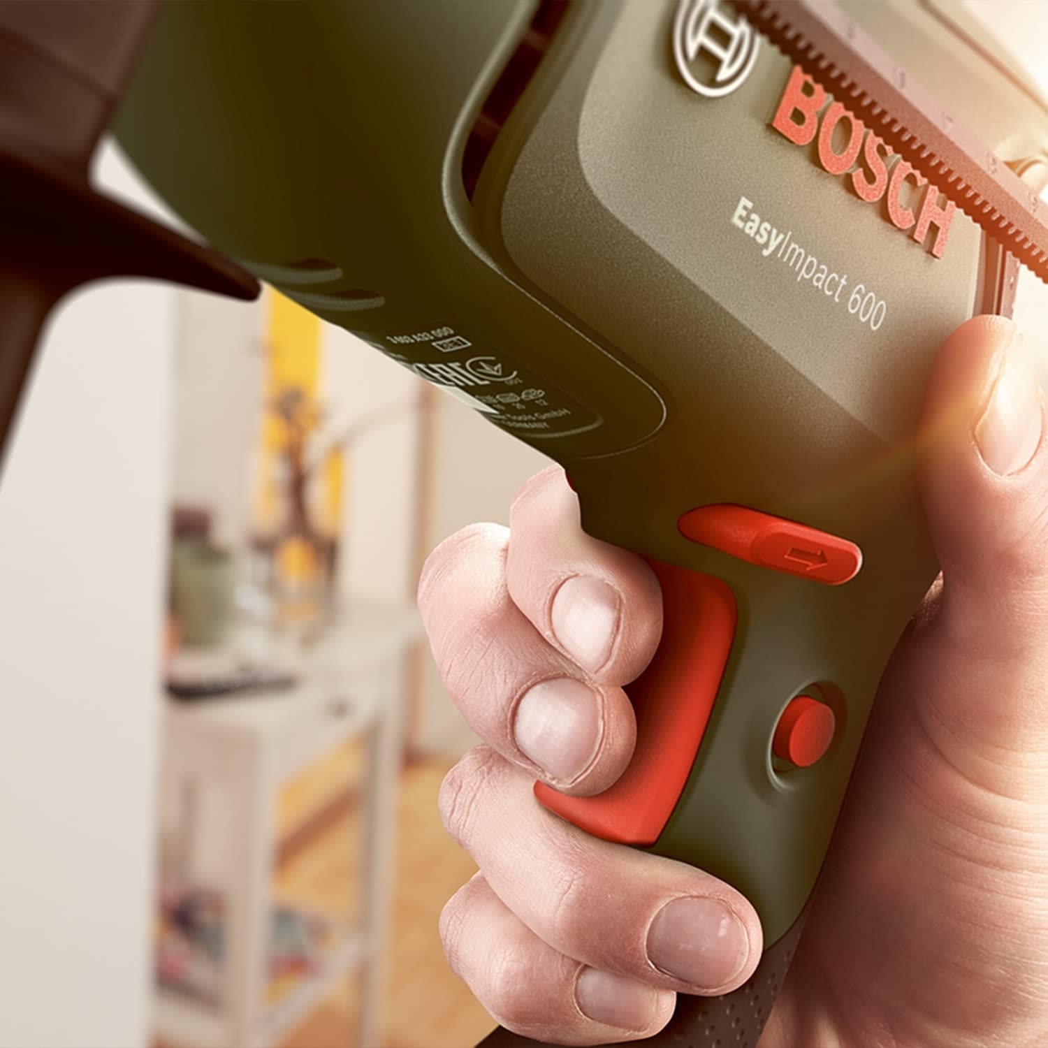 BOSCH Easyimpact 600 Darbeli Matkap + 54 Parça Matkap Ucu Seti / Cırcır Tornavida Vidalama