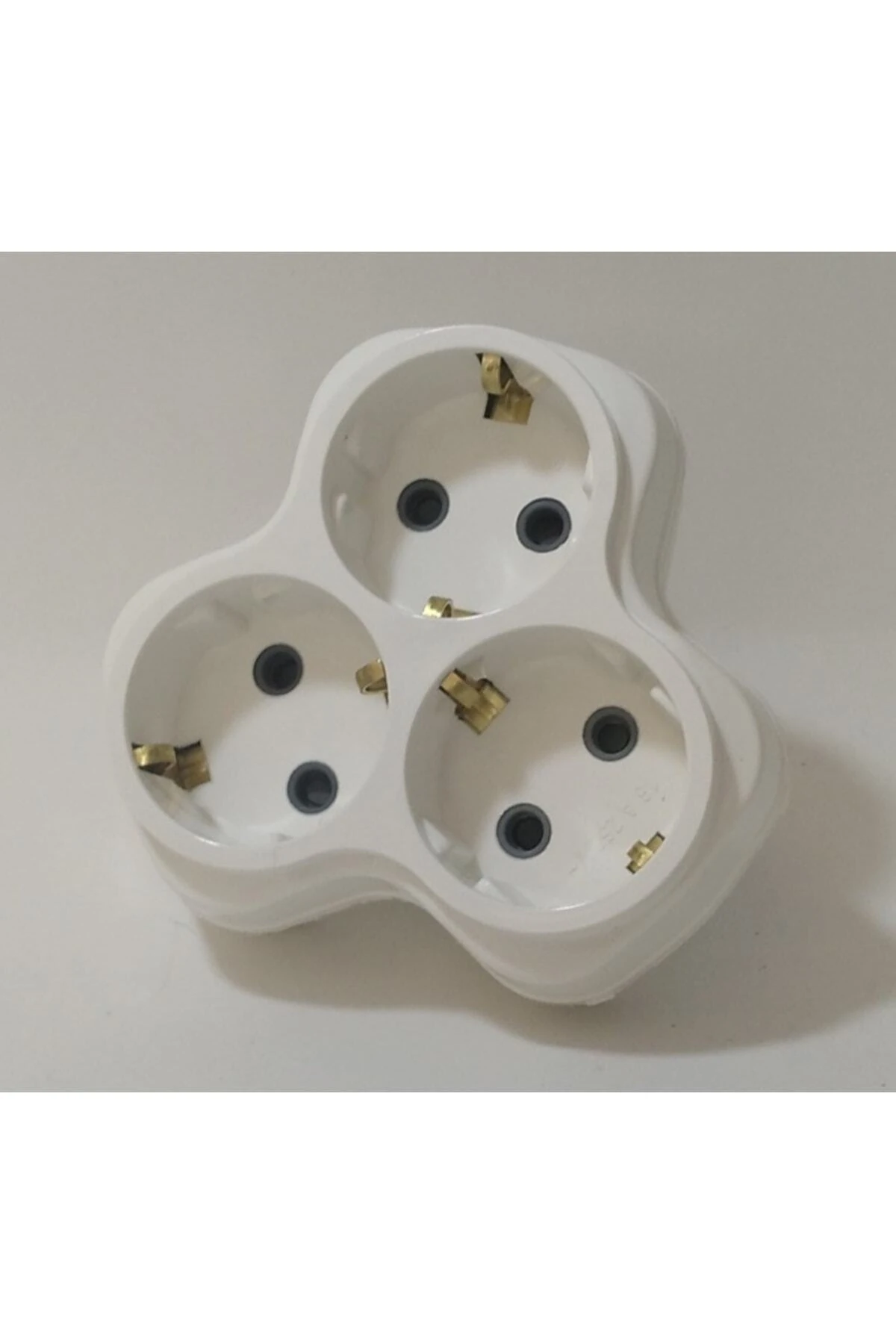 Gri Çocuk Güvenli Topraklamalı 3'lü Priz Çoğaltıcı