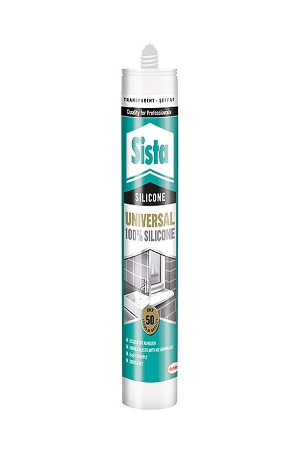 Sista Şeffaf Silikon 6 Adet 280ml Üniversal 100% Silicon