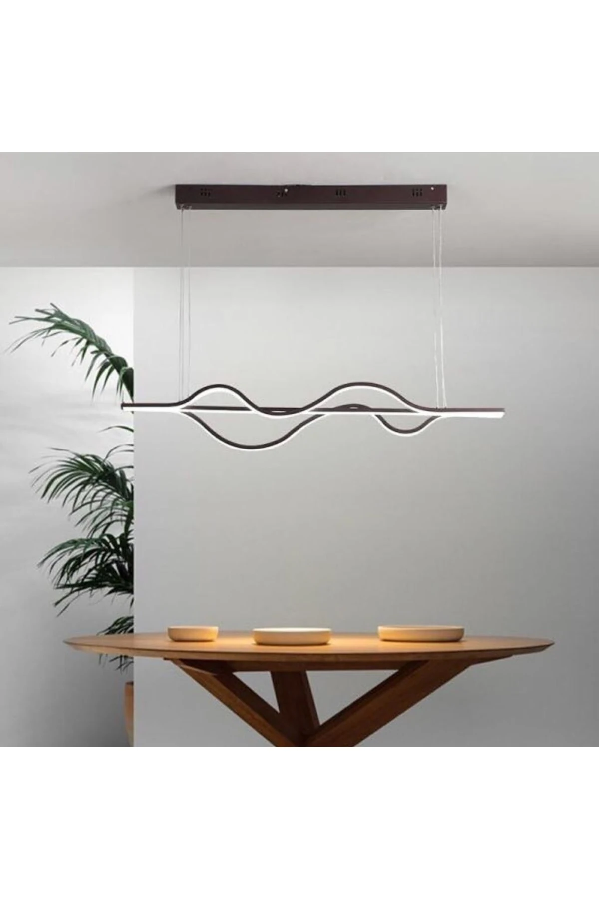 Led Avize Sarkıt Anahtar Tra30073 120cm Boya:antrasit - Işık:4000k Doğal Beyaz