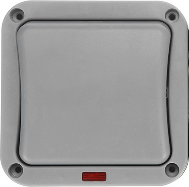 IP65 Su Geçirmez Toz Geçirmez Tek Dış Mekan Anahtarı - Siyah (Yurt Dışından)